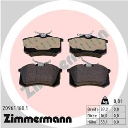 ZIMMERMANN set placute frana, frana disc ZIMMERMANN 20961.160. 1 - automobilus