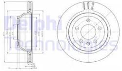 DELPHI Disc frana DELPHI BG3894 (BG3894) - automobilus