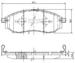 NIPPARTS set placute frana, frana disc NIPPARTS J3601094 - automobilus