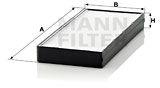 Mann-filter Filtru, aer habitaclu MANN-FILTER CU 2521-2 (CU 2521-2)