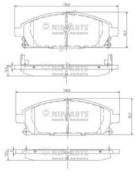 NIPPARTS set placute frana, frana disc NIPPARTS J3601071 (J3601071)