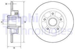 DELPHI Disc frana DELPHI BG9132RS (BG9132RS) - automobilus
