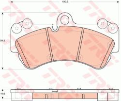 TRW set placute frana, frana disc TRW GDB1720 - automobilus
