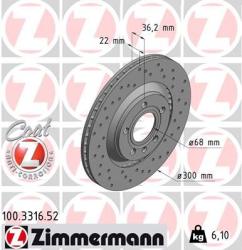 ZIMMERMANN Disc frana ZIMMERMANN SPORT Z 100.3316. 52 (100.3316.52)