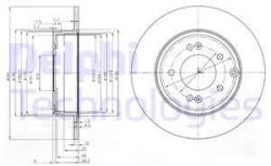 DELPHI Disc frana DELPHI BG4012 (BG4012) - automobilus