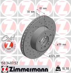 ZIMMERMANN Disc frana ZIMMERMANN SPORT Z 150.3407. 52 (150.3407.52)