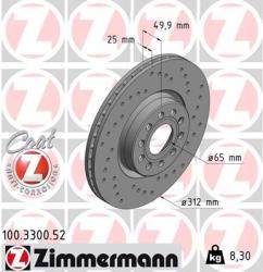 ZIMMERMANN Disc frana ZIMMERMANN SPORT Z 100.3300. 52 (100.3300.52)