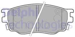 DELPHI set placute frana, frana disc DELPHI LP1916 (LP1916)