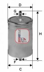 SOFIMA filtru combustibil SOFIMA S 1583 B (S 1583 B) - automobilus