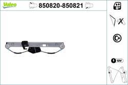 VALEO Mecanism actionare geam VALEO 850821 (850821) - automobilus
