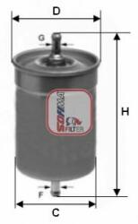 SOFIMA filtru combustibil SOFIMA S 1500 B (S 1500 B) - automobilus