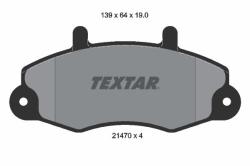TEXTAR set placute frana, frana disc TEXTAR 2147001 (2147001)