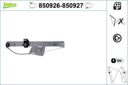 VALEO Mecanism actionare geam VALEO 850926 (850926) - automobilus
