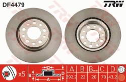 TRW Disc frana TRW DF4479 (DF4479) - automobilus