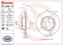 BREMBO Disc frana BREMBO 09.5296. 10 - automobilus