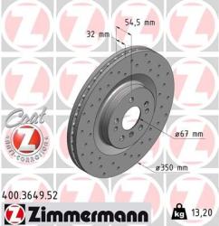 ZIMMERMANN Disc frana ZIMMERMANN SPORT Z 400.3649. 52 (400.3649.52)