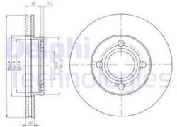 DELPHI Disc frana DELPHI BG2272 (BG2272) - automobilus