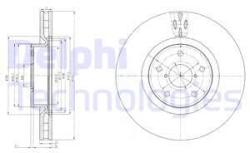 DELPHI Disc frana DELPHI BG9055 (BG9055) - automobilus