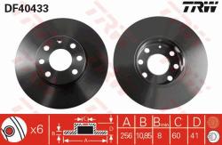 TRW Disc frana TRW DF4043 (DF4043) - automobilus