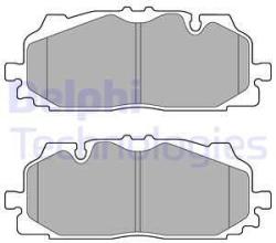 DELPHI set placute frana, frana disc DELPHI LP3272 (LP3272)