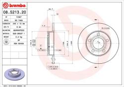 BREMBO Disc frana BREMBO PRIME LINE 08.5213. 20 (08.5213.20)