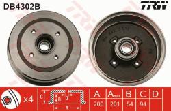 TRW Tambur frana TRW DB4302B (DB4302B) - automobilus