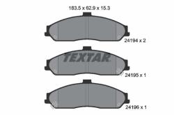 TEXTAR set placute frana, frana disc TEXTAR 2419401 (2419401)