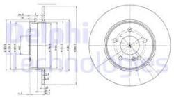 DELPHI Disc frana DELPHI BG3239C (BG3239C) - automobilus