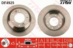 TRW Disc frana TRW DF4925 (DF4925) - automobilus