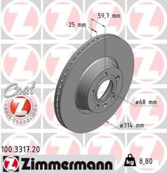 ZIMMERMANN Disc frana ZIMMERMANN COAT Z 100.3317. 20 (100.3317.20)