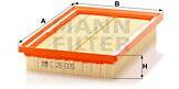 Mann-filter Filtru aer MANN-FILTER C 28 005 (C 28 005) - automobilus