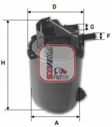 SOFIMA filtru combustibil SOFIMA S 1061 NR - automobilus