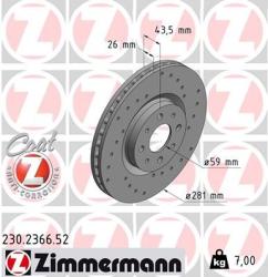 ZIMMERMANN Disc frana ZIMMERMANN SPORT Z 230.2366. 52 (230.2366.52)