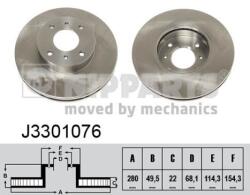 NIPPARTS Disc frana NIPPARTS J3301076 (J3301076)