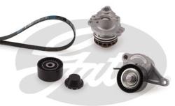 GATES Pompa apa + Set curea transmisie cu caneluri GATES Micro-V® KP17PK1705 (KP17PK1705)