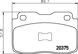 TEXTAR set placute frana, frana disc TEXTAR 2037501 (2037501)