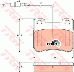 TRW set placute frana, frana disc TRW GDB1031 - automobilus