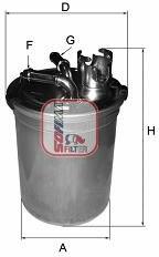 SOFIMA filtru combustibil SOFIMA S 4451 NR (S 4451 NR) - automobilus