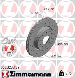 ZIMMERMANN Disc frana ZIMMERMANN SPORT Z 600.3233. 52 (600.3233.52)