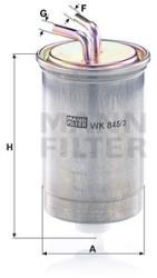 Mann-filter filtru combustibil MANN-FILTER WK 845/3 - automobilus