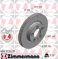 ZIMMERMANN Disc frana ZIMMERMANN COAT Z 600.3224. 20 (600.3224.20)