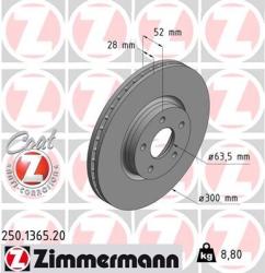 ZIMMERMANN Disc frana ZIMMERMANN COAT Z 250.1365. 20 (250.1365.20)