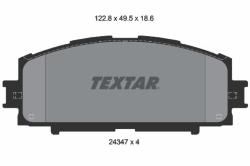 TEXTAR set placute frana, frana disc TEXTAR 2434701 (2434701)