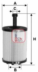 SOFIMA Filtru ulei SOFIMA S 5023 PE (S 5023 PE) - automobilus