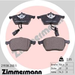 ZIMMERMANN set placute frana, frana disc ZIMMERMANN 21938.200. 1 - automobilus