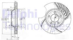 DELPHI Disc frana DELPHI BG9774 - automobilus