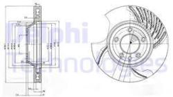 DELPHI Disc frana DELPHI BG9774 (BG9774) - automobilus