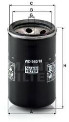 Mann-filter Filtru ulei MANN-FILTER WD 940/10 (WD 940/10) - automobilus