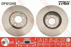 TRW Disc frana TRW SINGLE DF6124S (DF6124S)
