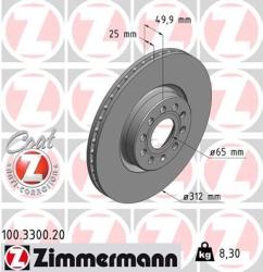 ZIMMERMANN Disc frana ZIMMERMANN COAT Z 100.3300. 20 (100.3300.20)